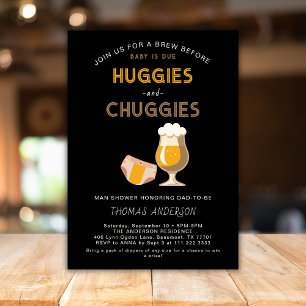 Huggies Chuggies Dad Diaper Party Baby Shower Invitation