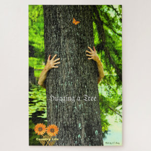 Hugging a Tree - Country Life Jigsaw Puzzle