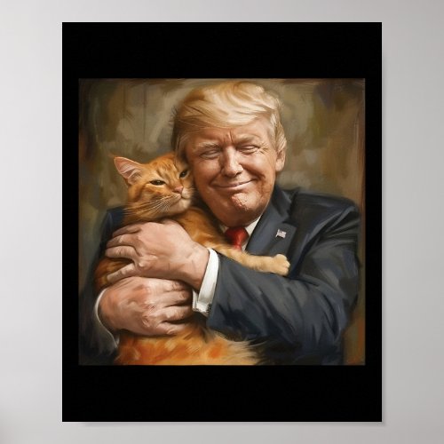 Hugging An Orange Cat 2024  Poster