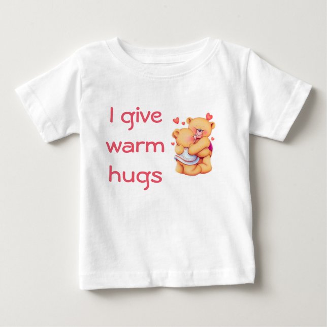 Hugging Bears/Baby Fine Jersey T-Shirt (Front)