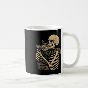 Hugging Cat Halloween Cat Lover Cat Mom Dad Coffee Mug