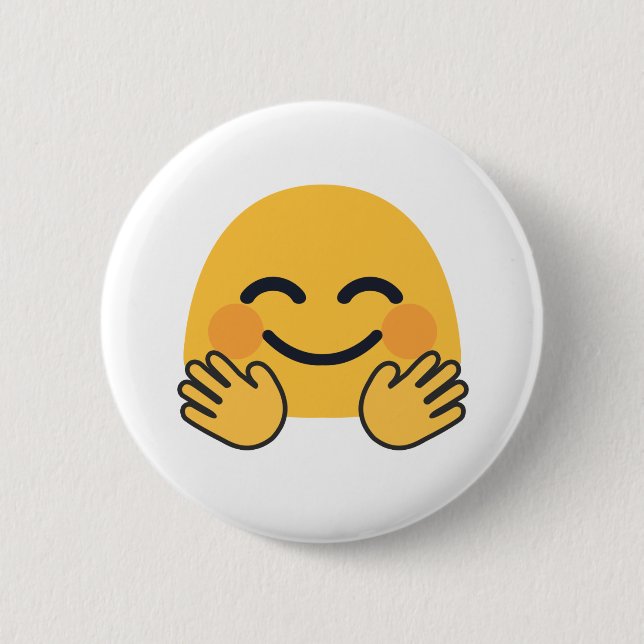 Hugging Emoji Button (Front)