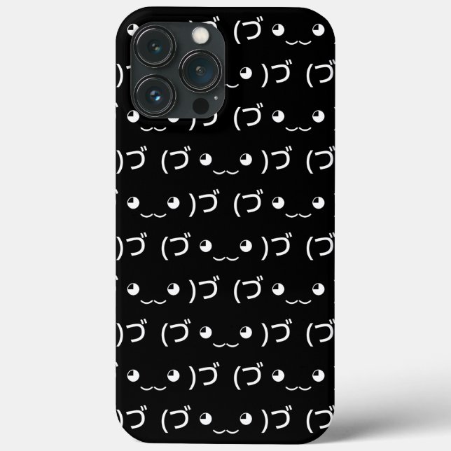 Hugging Emoticon (づ ◕‿‿◕ )づ Japanese Kaomoji Case- Case-Mate iPhone Case (Back)