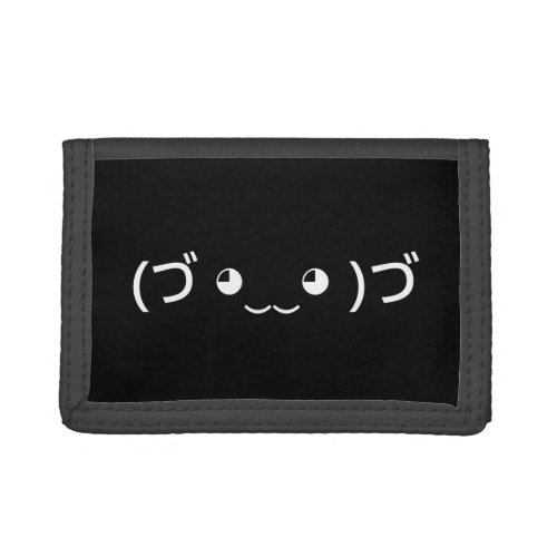 Hugging Emoticon ã ââââ ã Japanese Kaomoji Trifo Trifold Wallet