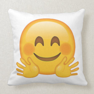 Hugging Face - Emoji Throw Pillow