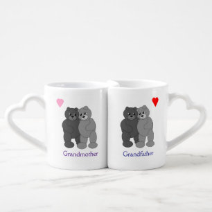 Hugging Gray Teddy Bears Grandparents Lovers Mug