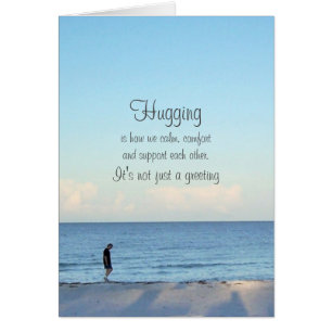 Hugging Greeting Card