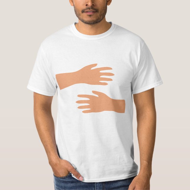 Hugging Hands Free Hugs Squeeze Cuddle Shirt (Front)