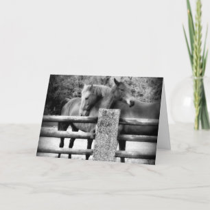 Hugging Horses - It's Love! Card