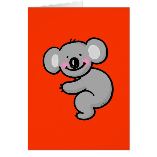 Hugging Koala bear Cards (Front)