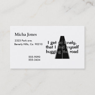 Hugging The Road Business Card