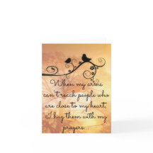 Hugging You With My Prayers  Notecard