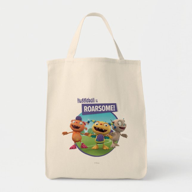 Huggleball is Roarsome! Tote Bag (Front)