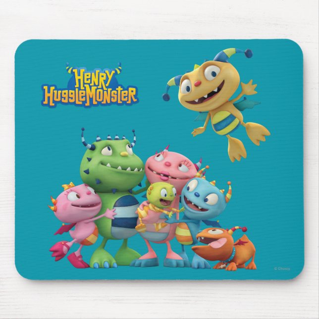 Hugglemonster Family Mouse Pad (Front)