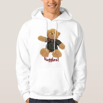 Huggles Cute Teddy Bear Girls' Hoodie by RavenSpiritPrints at Zazzle