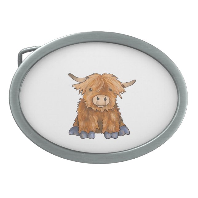 Huggy Harry - Part of my Fluffy Friends Series Cla Belt Buckle (Front)