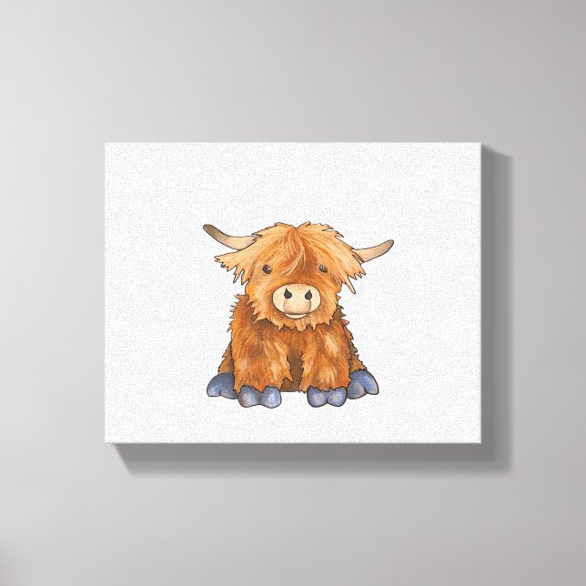 Huggy Harry - Part of my Fluffy Friends Series Cla Canvas Print (Front)