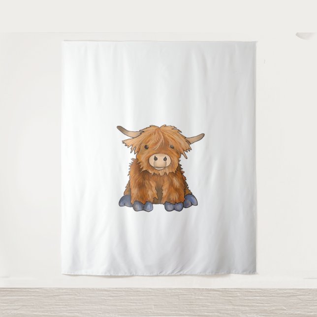 Huggy Harry - Part of my Fluffy Friends Series Cla Tapestry (Front)