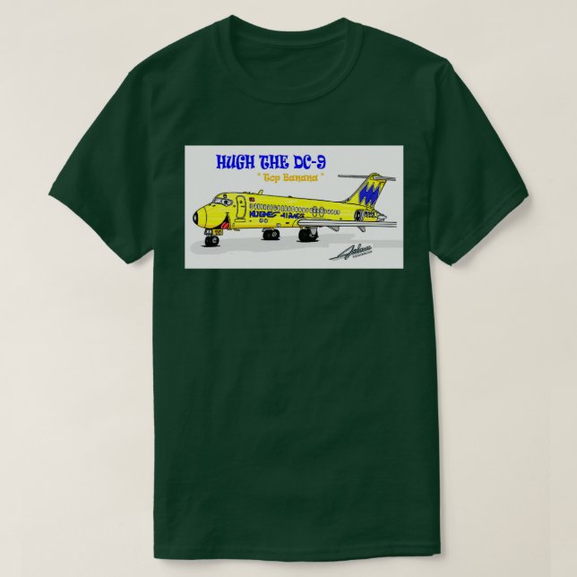 Hughes Airwest DC9  T-Shirt (Design Front)