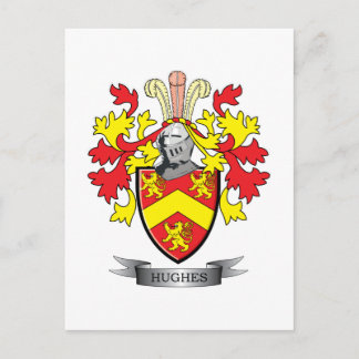 Hughes Coat of Arms Postcard