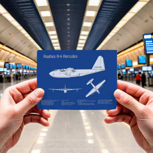 Hughes H-4 Hercules Spruce Goose - Airplane Plans Postcard