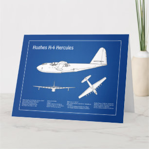 Hughes H-4 Hercules Spruce Goose - Airplane Plans  Thank You Card