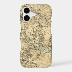 Hughes Military Map Of Richmond and Petersburgh iPhone 17 Case