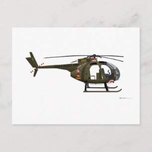 Hughes OH-6 Cayuse Miss Clawd Postcard