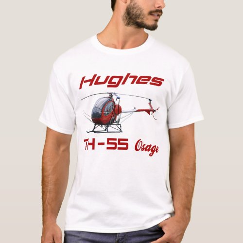 Hughes TH_55 Osage th_55 helicopter T_Shirt