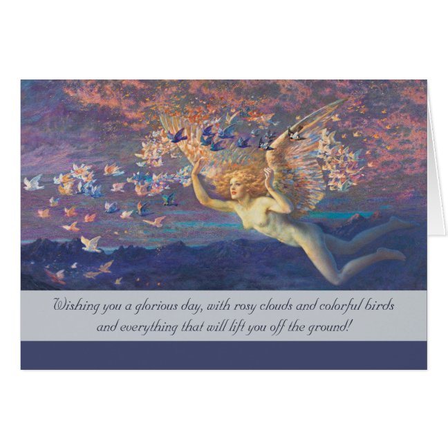 Hughes Wings of the Morning CC1040 Birthday Card