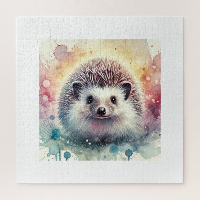 Hughs Hedgehog 280624AREF115 - Watercolor Jigsaw Puzzle (Vertical)