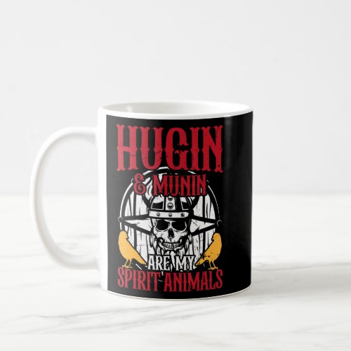 Hugin and Munin of Viking Odin and Nordic mytholog Coffee Mug