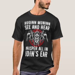 Huginn Muninn Odin Ravengod Wotan Thor T-Shirt