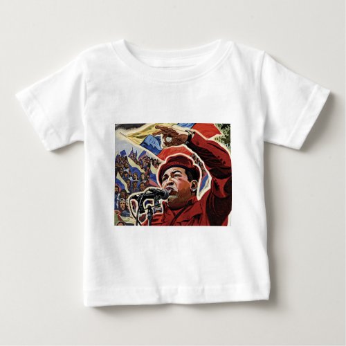 Hugo Chavez _ Cartoon Revolution style Baby T_Shirt
