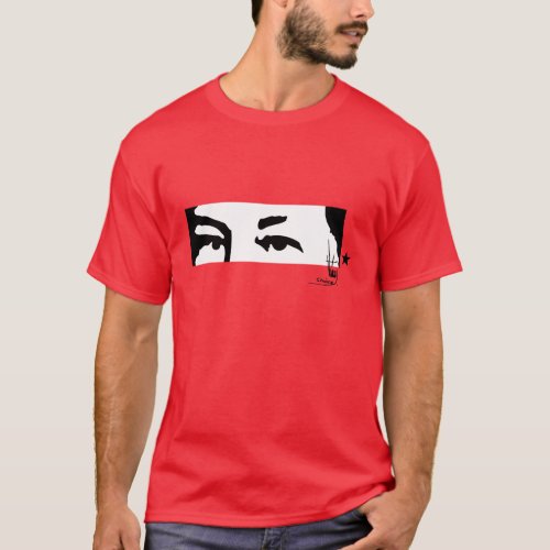 Hugo Chvez Eyes and signature T_Shirt