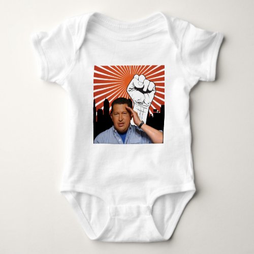 Hugo Chavez _ Hugo Salutes style Baby Bodysuit