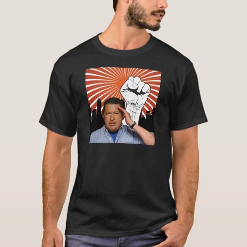 Hugo Chavez _ Hugo Salutes style T_Shirt