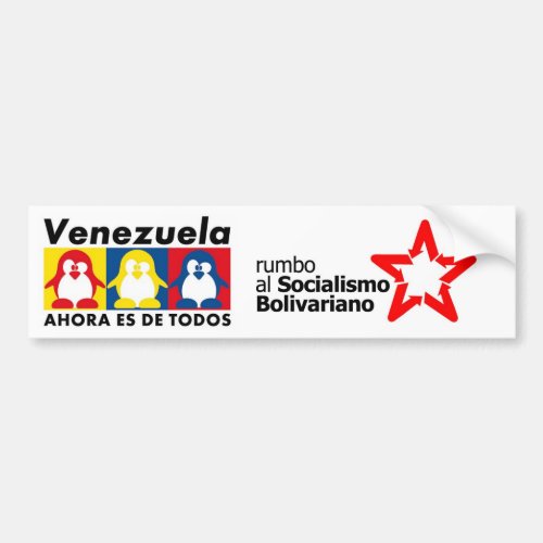 Hugo Chavez Venezuela Bumper Sticker