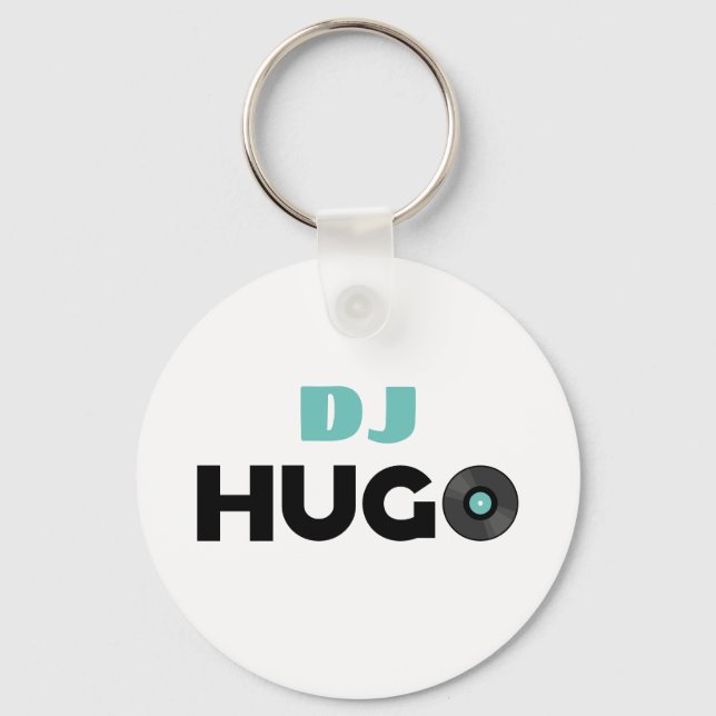 Hugo DJ Keychain (Front)