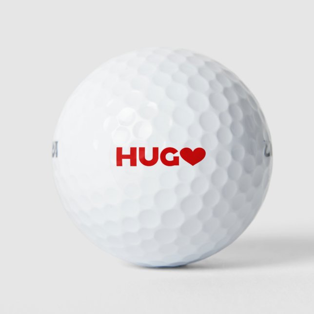 Hugo Love Golf Balls (Front)