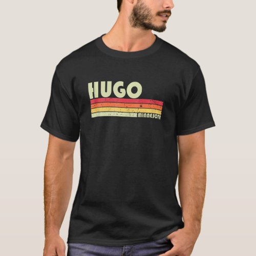 HUGO MN MINNESOTA Funny City Home Roots Gift Retro T_Shirt