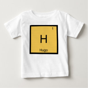 Hugo Name Chemistry Element Periodic Table Baby T-Shirt