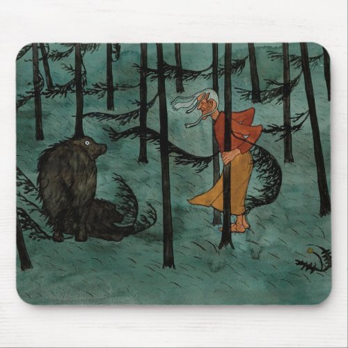 Hugo Simberg Fear in The Woods Mouse Pad