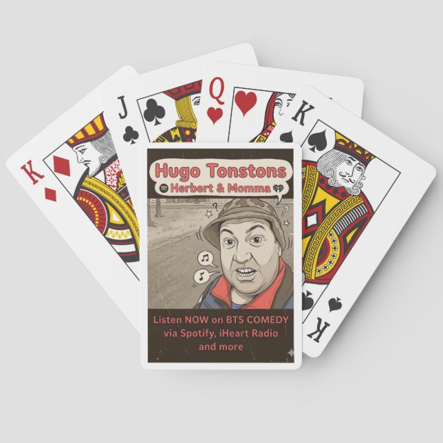 Hugo Tonstons, Herbert & Momma Poker Cards (Back)
