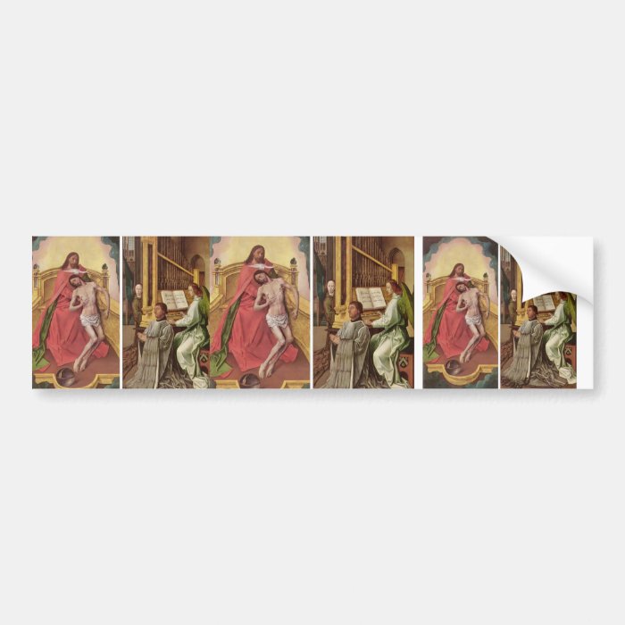 Hugo van der Goes  The Trinity Altar Panels Bumper Sticker