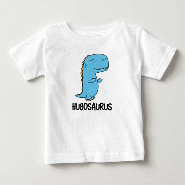 Hugosaurus cute dinosaur loves hugs baby T-Shirt (Front)