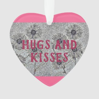Hugs and Kisses Acrylic Ornament