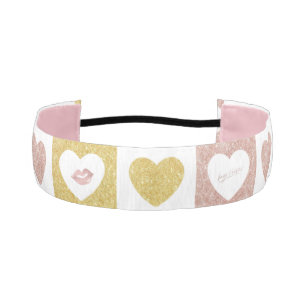 Hugs and kisses athletic headband