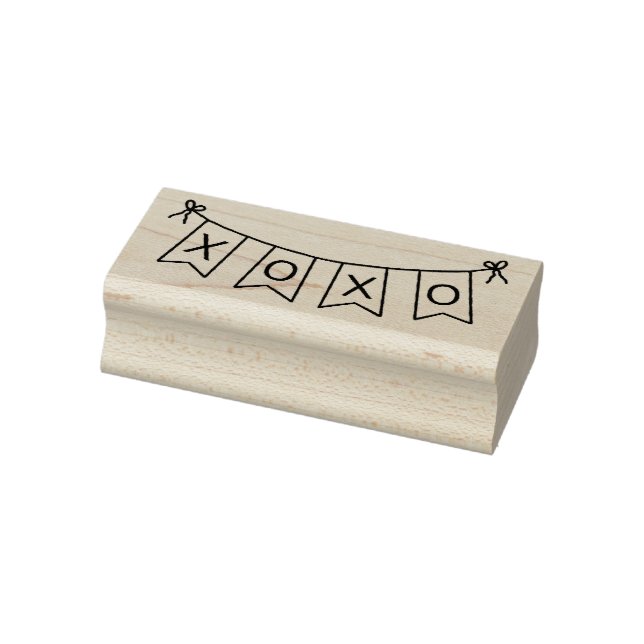 Hugs and Kisses Banner Rubber Stamp (Stamp)