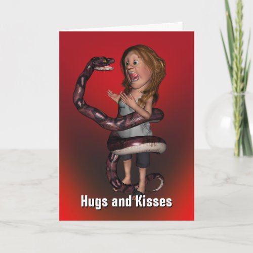 Hugs and Kisses Birthday Card